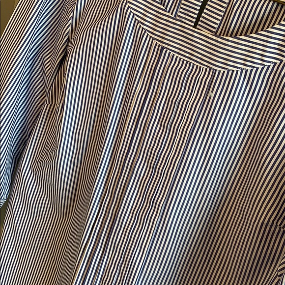 Vineyard Vines Popover Blue Striped Blouse - Picture 3 of 7